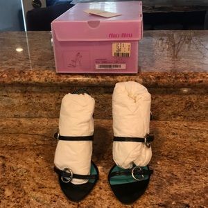 Strap sling back heels